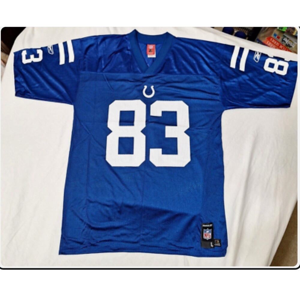 Vintage Indianapolis Colts Brandon Stokley Jersey; Size Large; NFL Players Inc